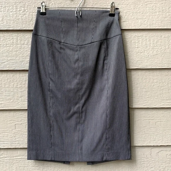 Express pinstripe store skirt
